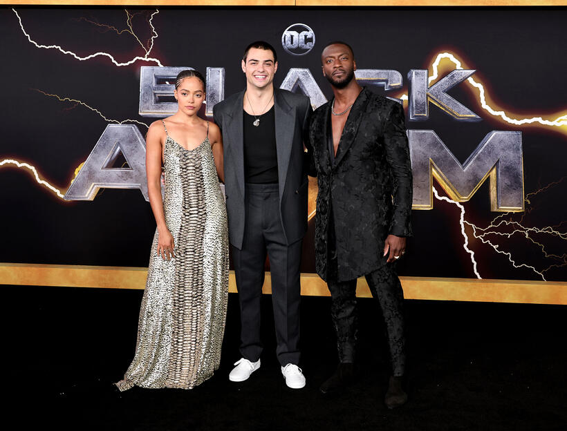 
	Quintessa Swindell, Noah Centineo and Aldis Hodge
