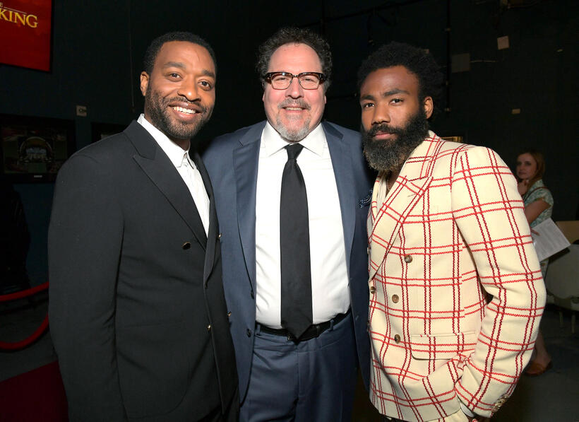 
	Chiwetel Ejiofor, Jon Favreau and Donald Glover

