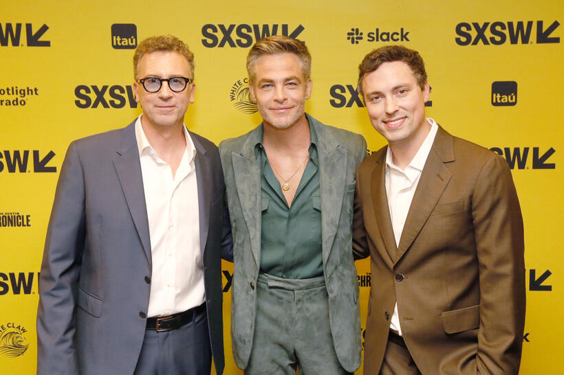 
	Jonathan Goldstein, Chris Pine and John Francis Daley
