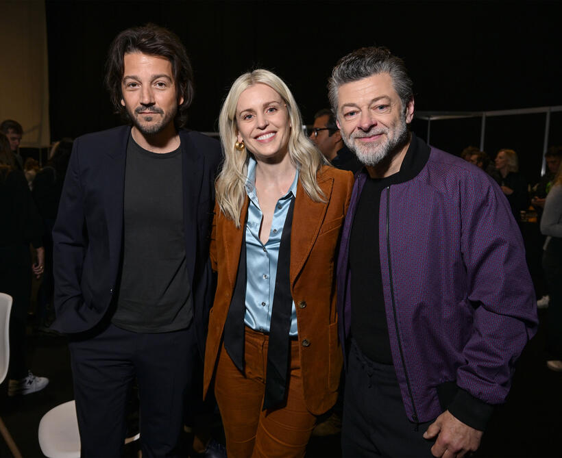 
	Diego Luna, Denise Gough and Andy Serkis&nbsp;
