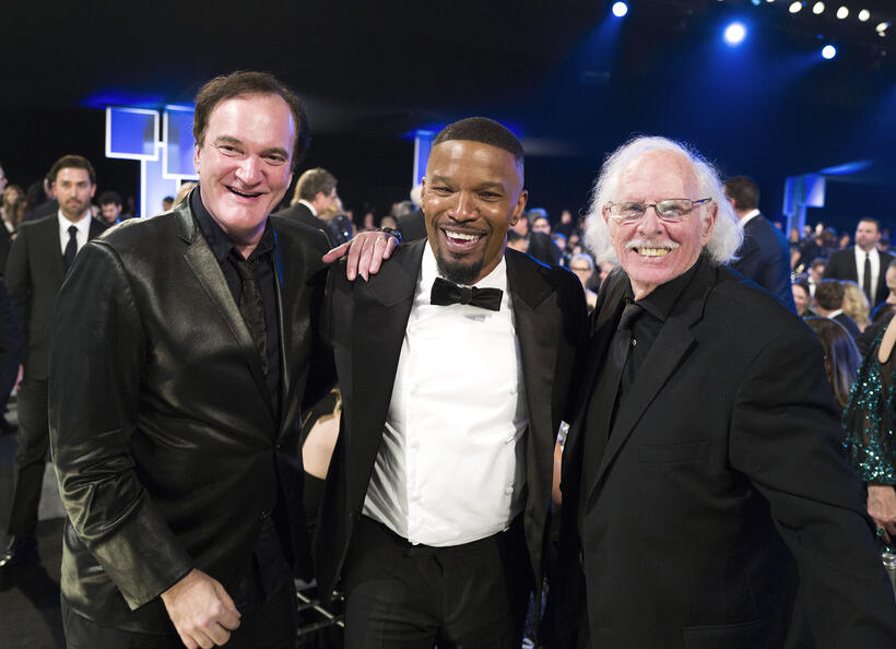 
	) Quentin Tarantino, Jamie Foxx and Bruce Dern
