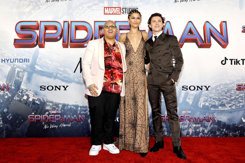 
	Jacob Batalon, Zendaya and Tom Holland
