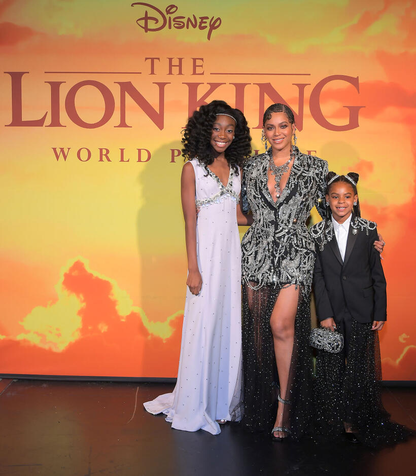 
	Shahadi Wright Joseph, Beyonce Knowles-Carter and Blue Ivy Carter
