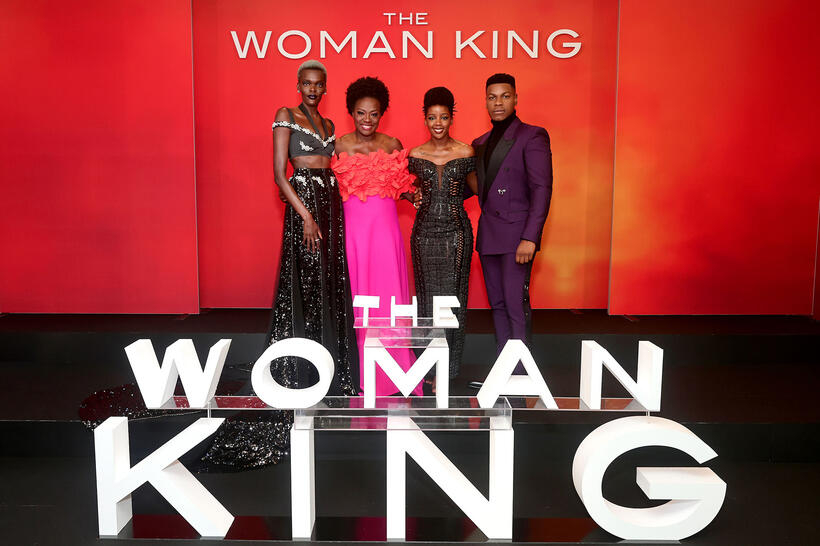 
	Sheila Atim, Viola Davis, Thuso Mbedu and John Boyega&nbsp;
