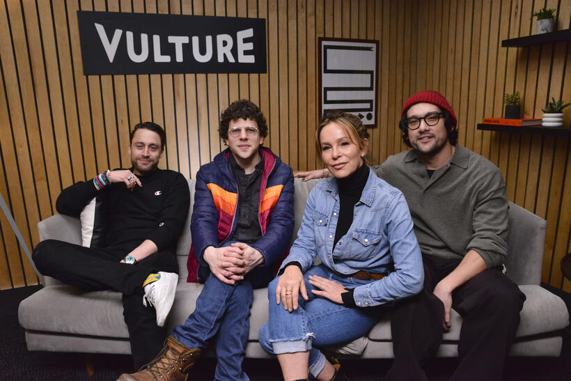 
	Kieran Culkin, Jesse Eisenberg, Jennifer Grey and Will Sharpe
