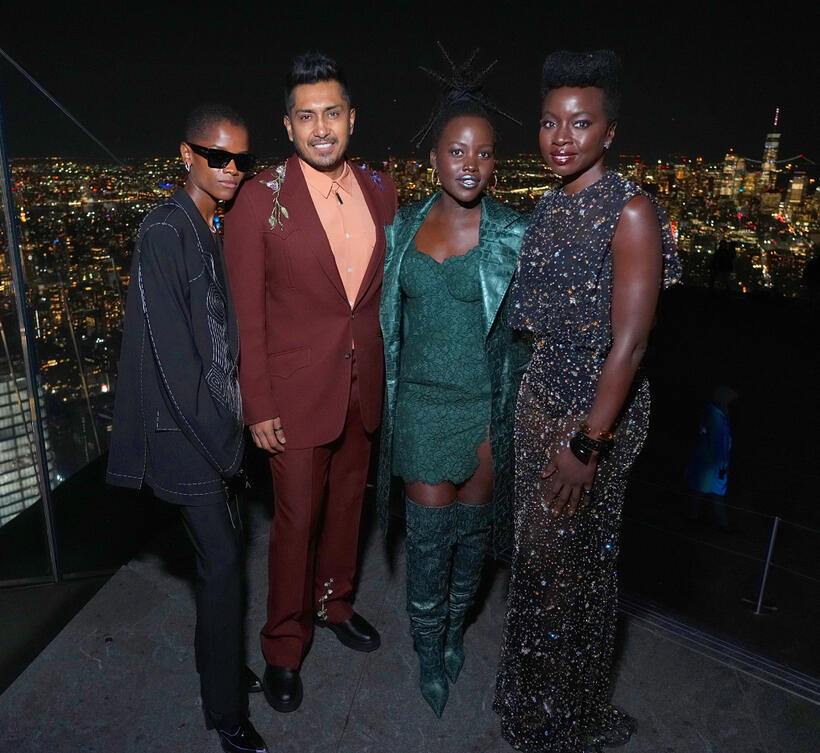 
	Letitia Wright, Tenoch Huerta, Lupita Nyong'o and Danai Gurira&nbsp;
