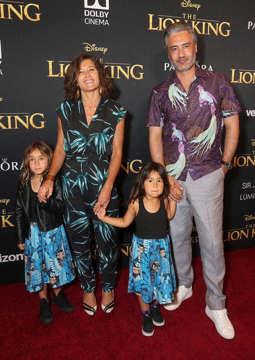 
	Chelsea Cohen, Taika Waititi and kids

