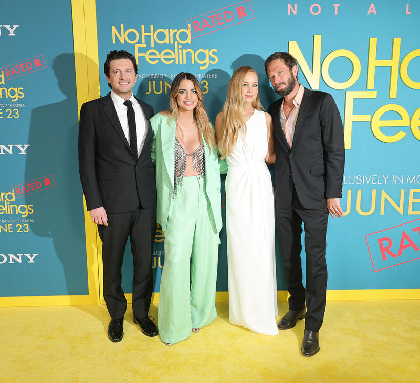 
	Gene Stupnitsky, Natalie Morales, Jennifer Lawrence and Ebon Moss-Bachrach
