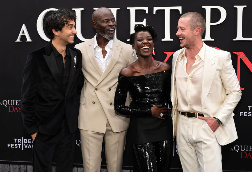 
	Alex Wolff, Djimon Hounsou, Lupita Nyong'o and Joseph Quinn

