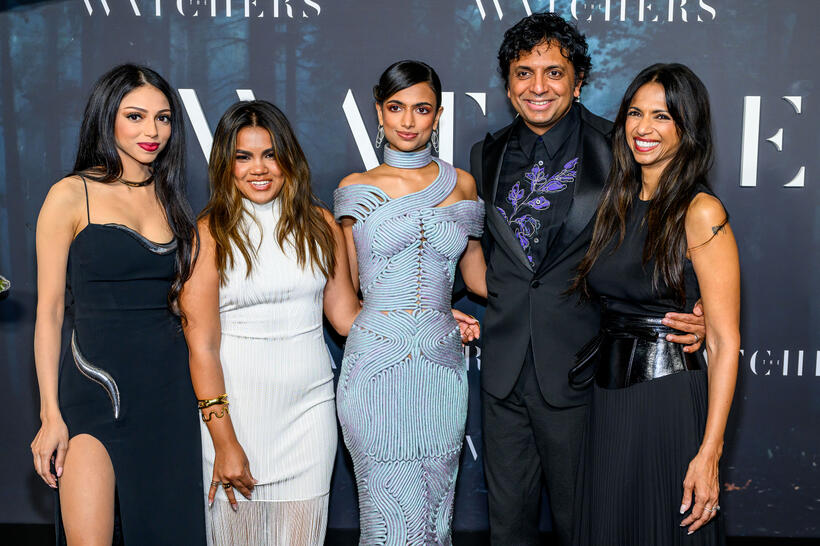 
	Saleka, Shivani Shyamalan, Ishana Night Shyamalan, M. Night Shyamalan and Bhavna Vaswani
