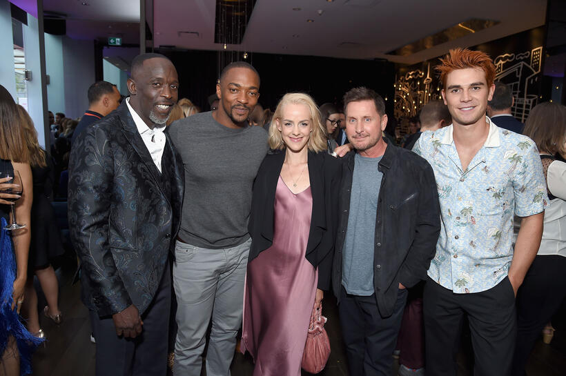 
	Michael K. Williams, Anthony Mackie, Jena Malone, Emilio Estevez and KJ Apa
