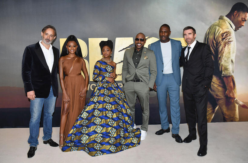 
	Baltasar Kormakur, Iyana Halley, Leah Jeffries, Will Packer, Idris Elba and&nbsp; Sharlto Copley
