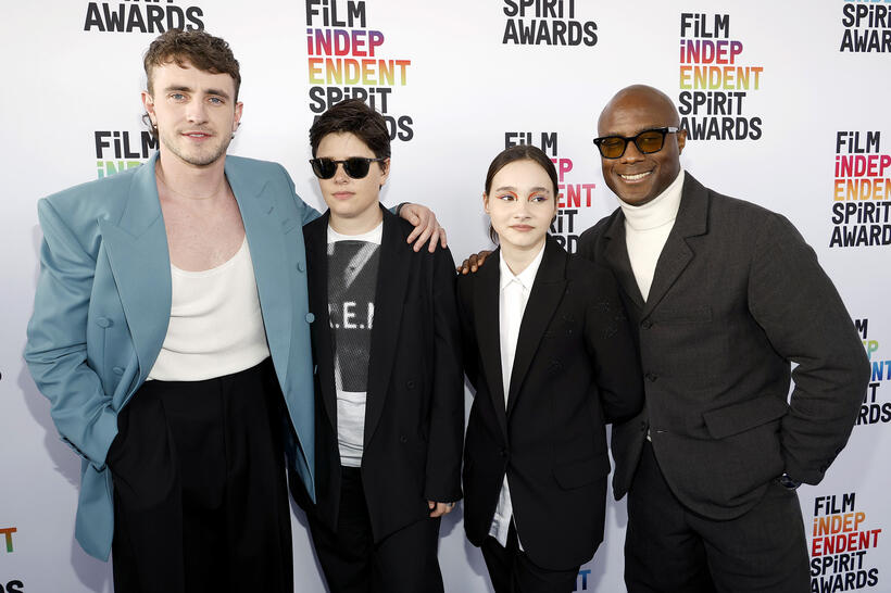 
	Paul Mescal, Charlotte Wells, Frankie Corio and Barry Jenkins
