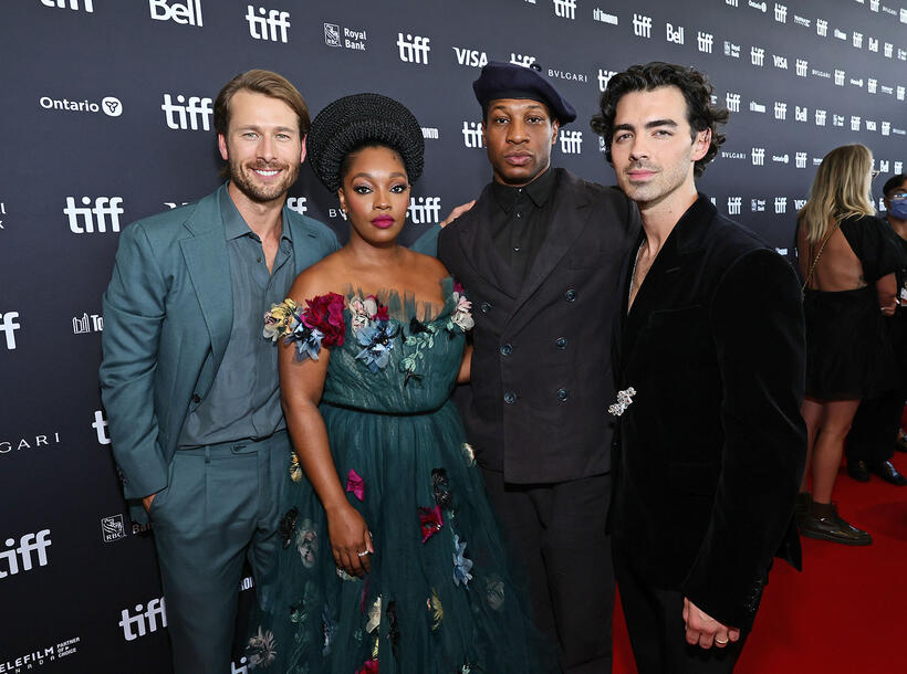 
	Glen Powell, Christina Jackson, Jonathan Majors and Joe Jonas
