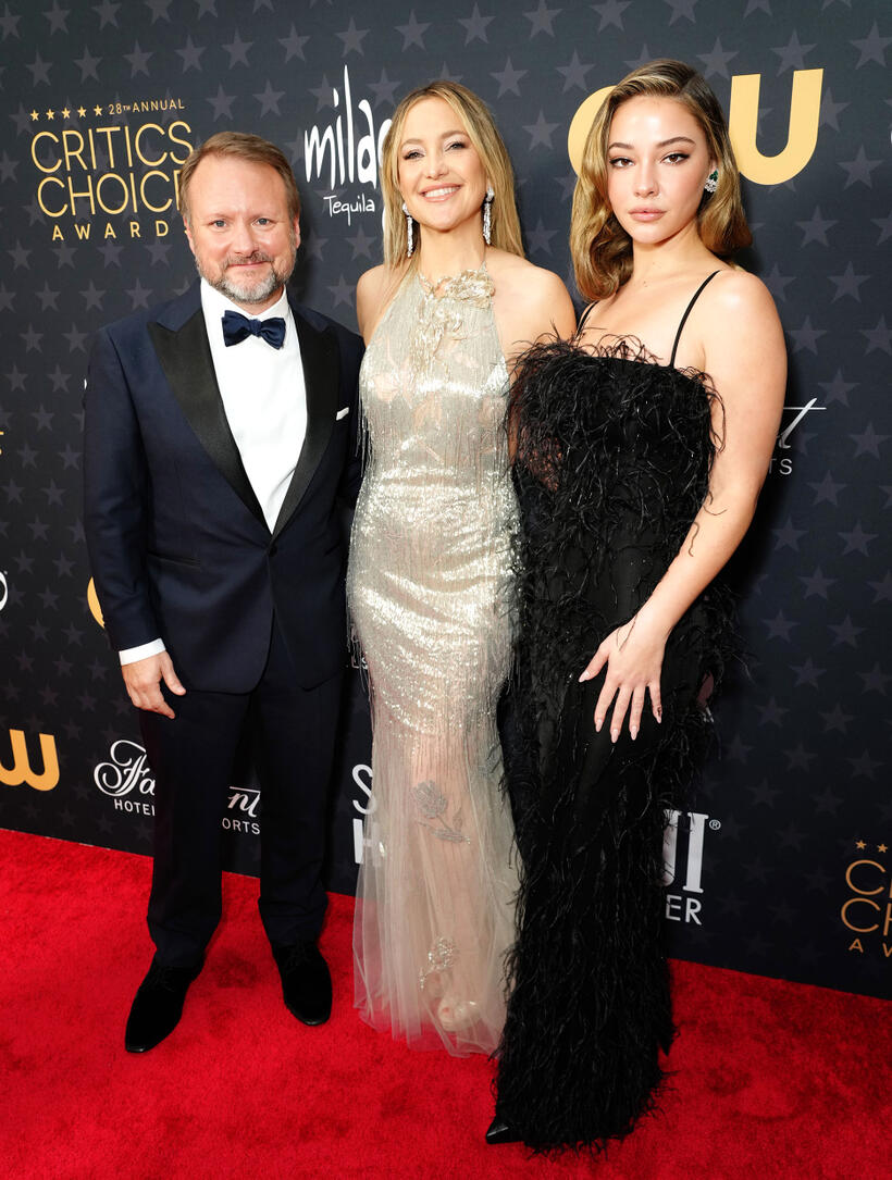 
	Rian Johnson, Kate Hudson and Madelyn Cline
