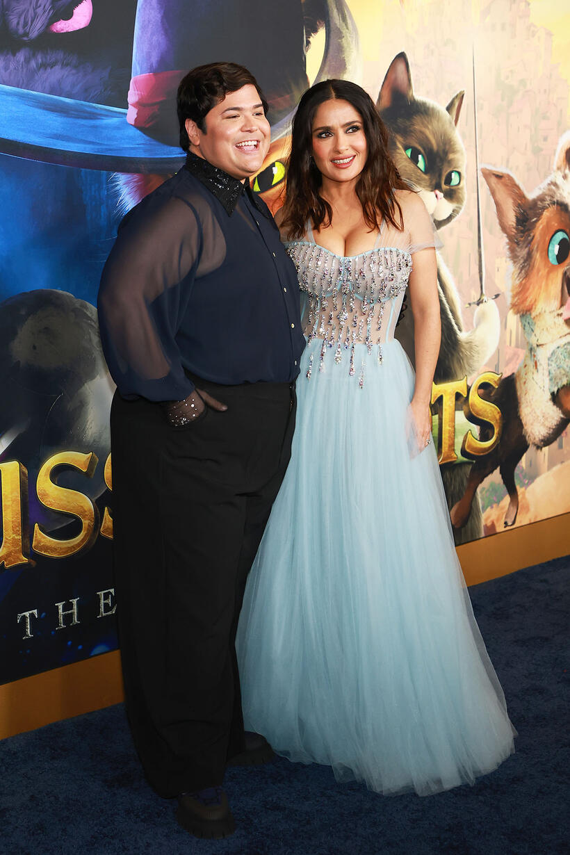 
	Harvey Guill&eacute;n and Salma Hayek
