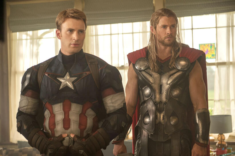 
	Captain America and Thor in Avengers Age of Ultron
