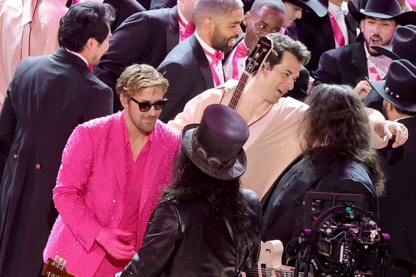 
	Ryan Gosling, Slash, Mark Ronson and Wolfgang Van Halen
