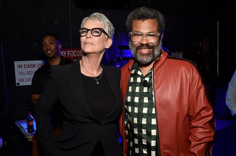 
	Jamie Lee Curtis and Jordan Peele
