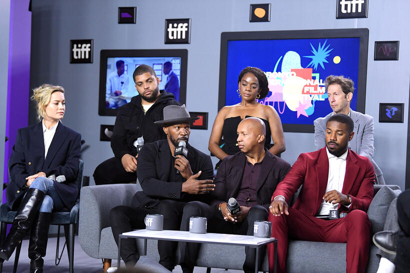 
	Brie Larson, O'Shea Jackson Jr., Jamie Foxx, Karan Kendrick, Bryan Stevenson, Tim Blake Nelson and Michael B. Jordan

