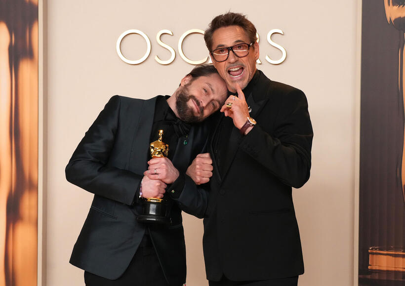 
	Kieran Culkin and Robert Downey Jr.
