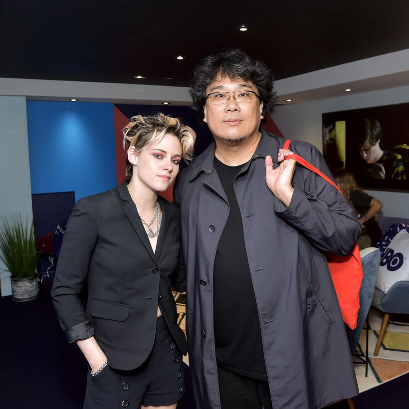
	Kristen Stewart and Bong Joon Ho

