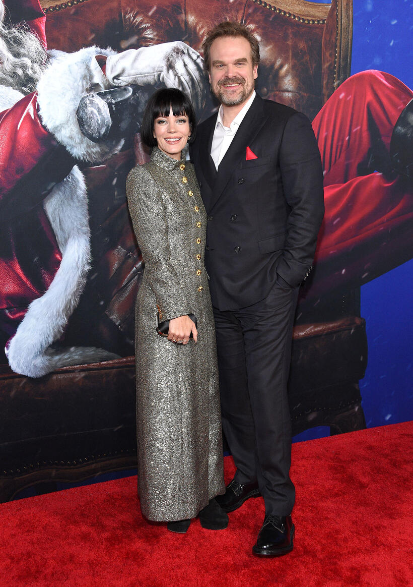 
	Lily Allen and David Harbour
