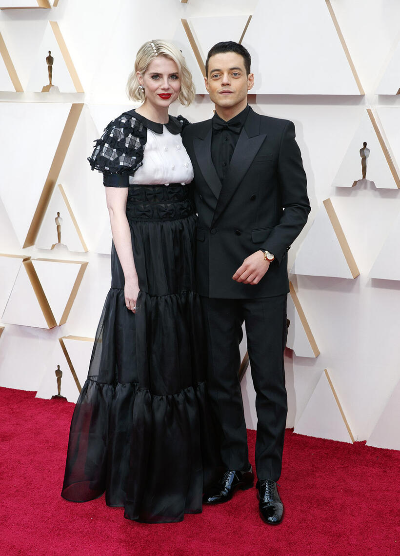
	Lucy Boynton and Rami Malek
