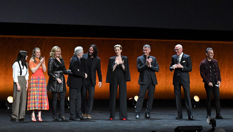 
	Abby Ryder Fortson, Rachel McAdams, Kim Cattrall, Robert De Niro, Keanu Reeves, Leslie Bibb, Chad Stahelski, Lionsgate's Joe Drake&nbsp; and Sebastian Maniscalco&nbsp;
