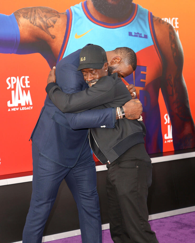 
	LeBron James and Don Cheadle
