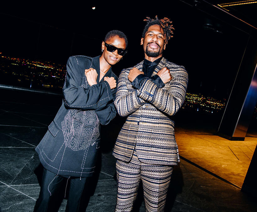
	Letitia Wright and Jon Batiste
