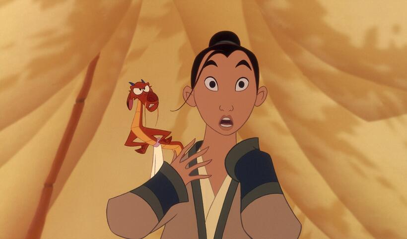 
	Mulan and Mushu in Mulan
