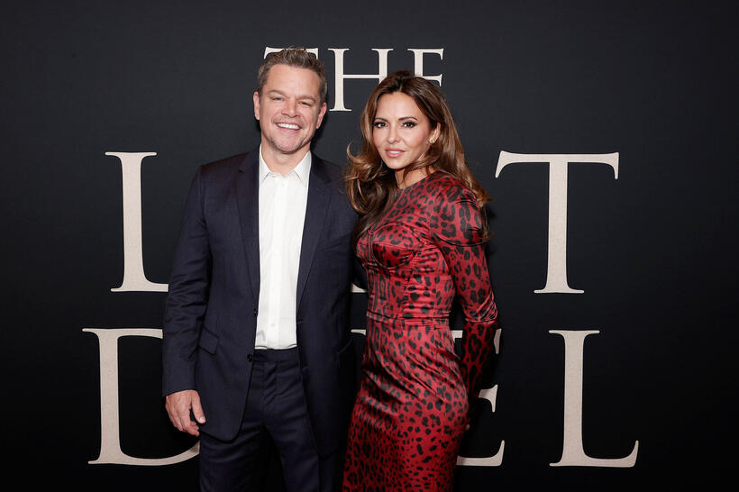 
	Matt Damon and Luciana Barroso
