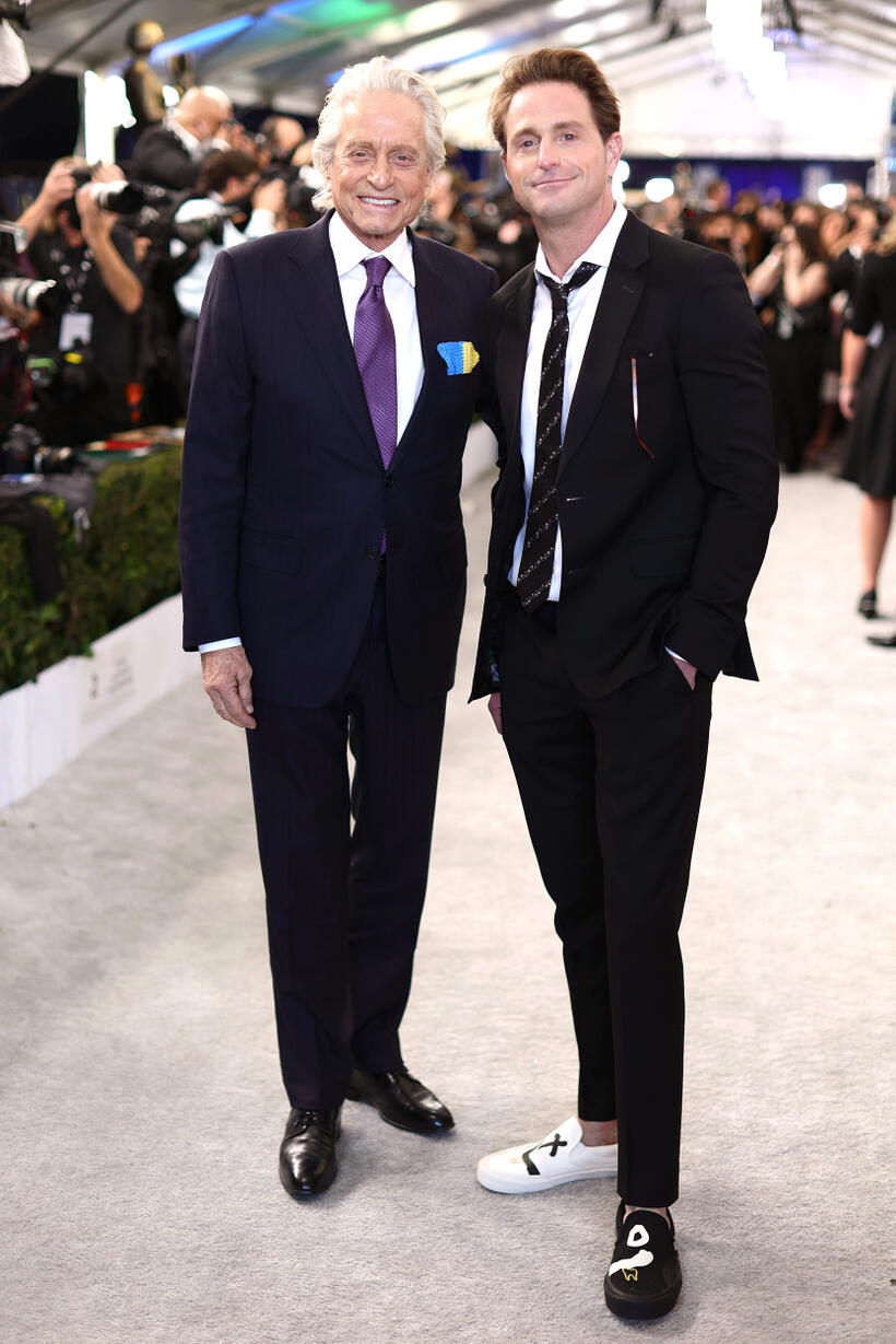 
	Michael Douglas and Cameron Douglas
