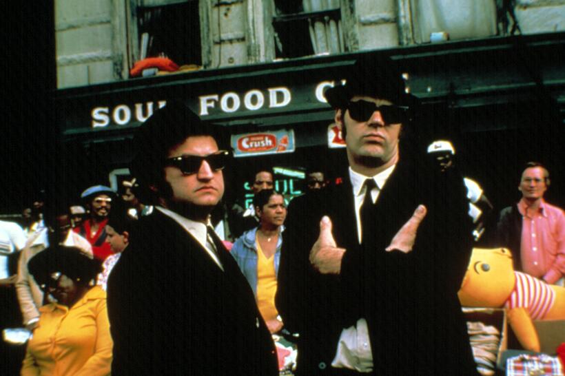 
	John Belushi and Dan Aykroyd in The Blues Brothers

