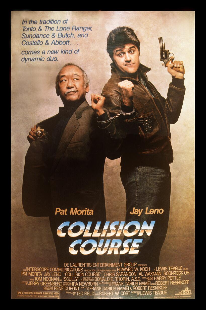 
	Jay Leno and Pat Morita in Collision Course
