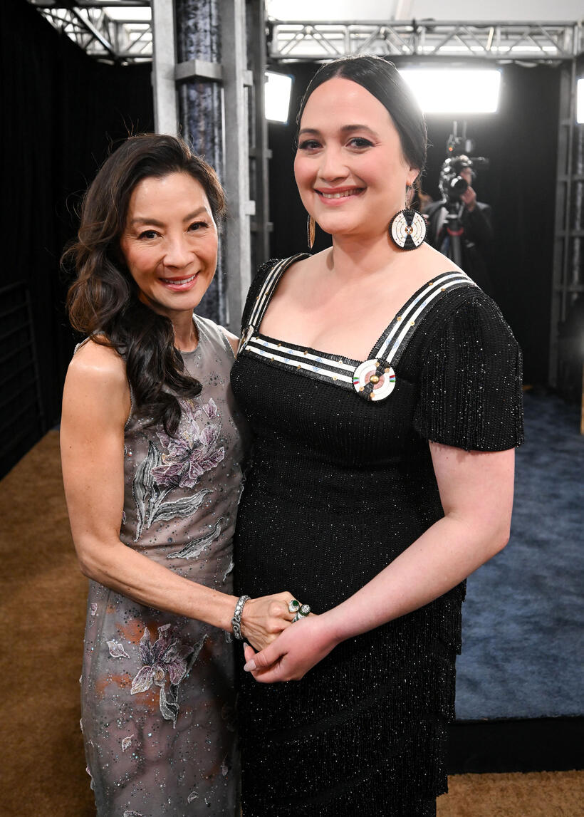 
	Michelle Yeoh and Lily Gladstone
