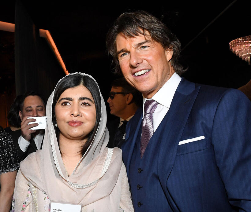 
	Malala Yousafzai and Tom Cruise
