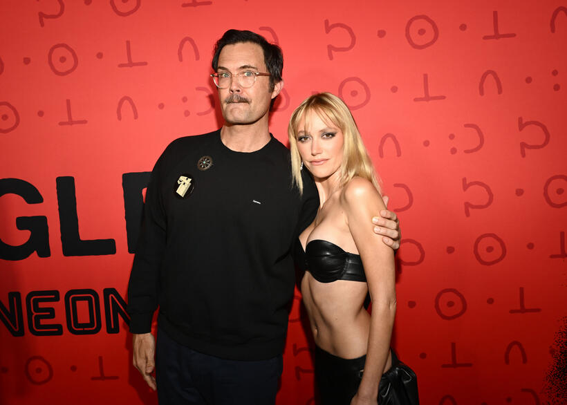 
	Oz Perkins and Maika Monroe
