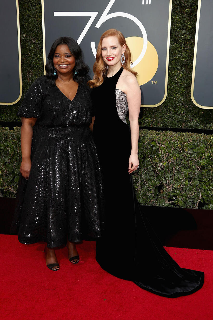 
	Octavia Spencer and Jessica Chastain
