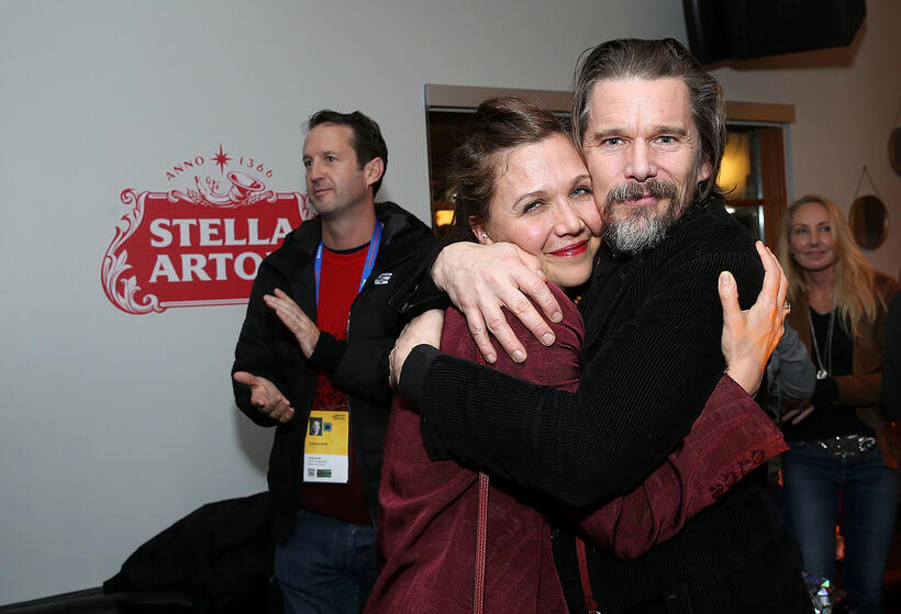 
	Maggie Gyllenhaal and Ethan Hawke
