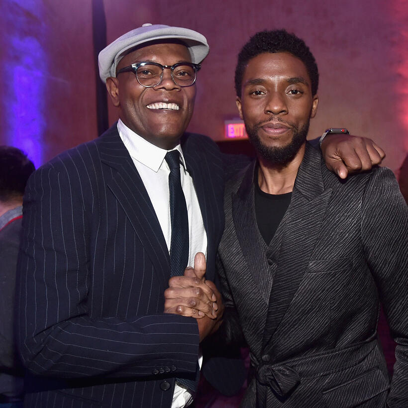 
	Samuel L. Jackson and Chadwick Boseman
