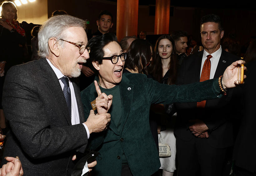 
	Steven Spielberg and Ke Huy Quan
