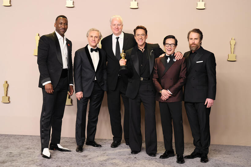 
	Mahershala Ali, Christoph Waltz, Tim Robbins, Robert Downey Jr., Ke Huy Quan and Sam Rockwell&nbsp;
