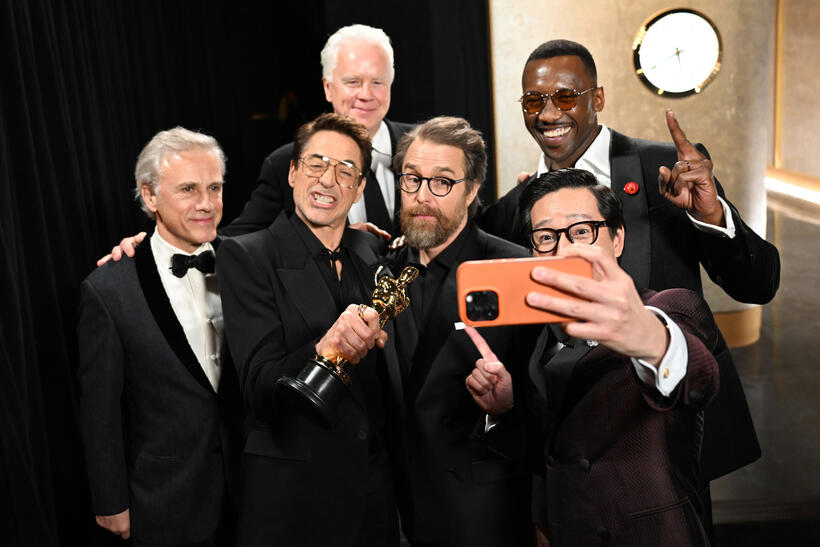 
	Mahershala Ali, Christoph Waltz, Tim Robbins, Robert Downey Jr., Ke Huy Quan and Sam Rockwell&nbsp;
