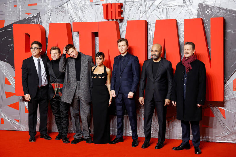 
	Dylan Clark, Andy Serkis, Robert Pattinson, Zo&euml; Kravitz, Paul Dano, Jeffrey Wright and Matt Reeves
