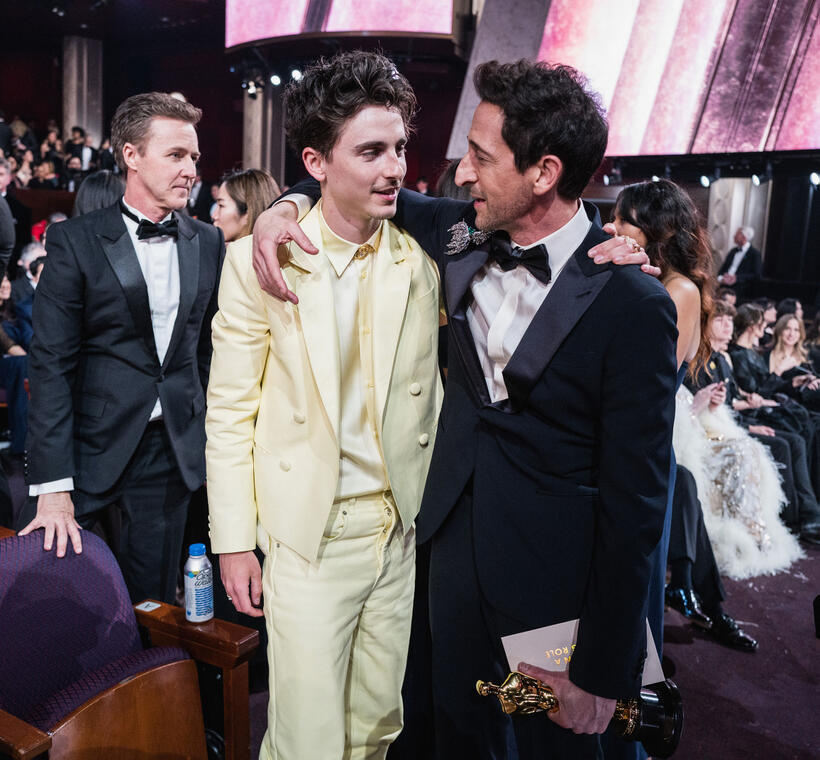 
	Timothee Chalamet and Adrien Brody
