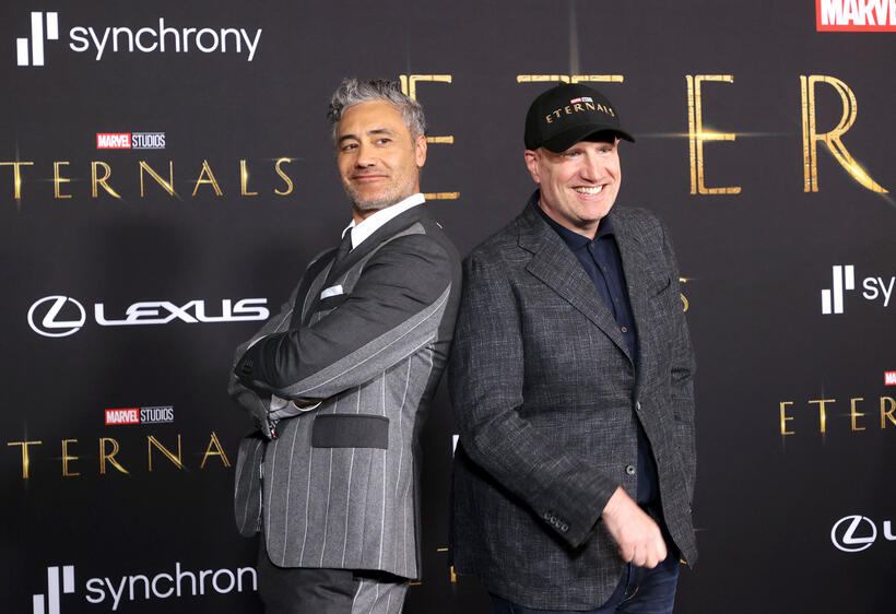 
	Taika Waititi and Kevin Feige
