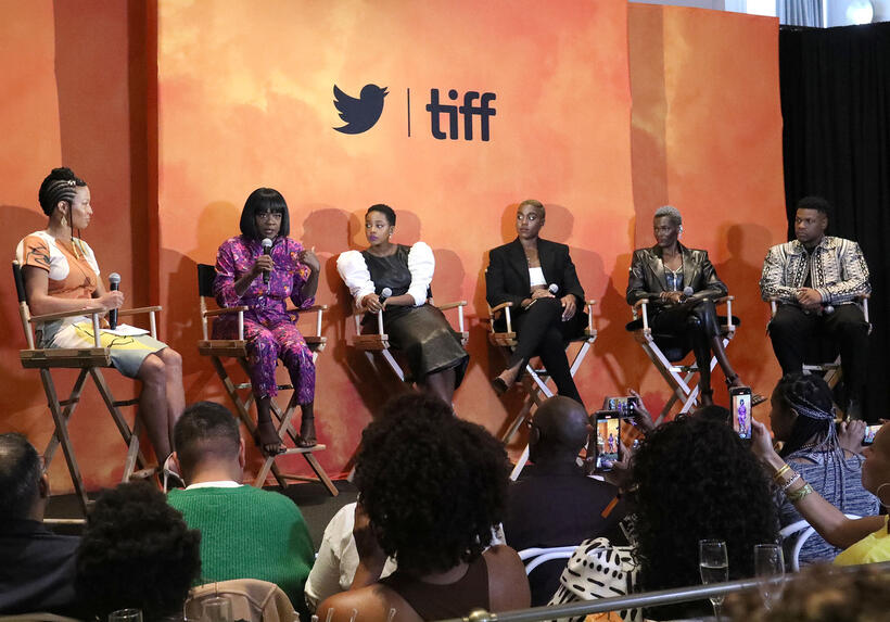 
	God-is Rivera, Viola Davis, Thuso Mbedu, Lashana Lynch, Sheila Atim and John Boyega&nbsp;
