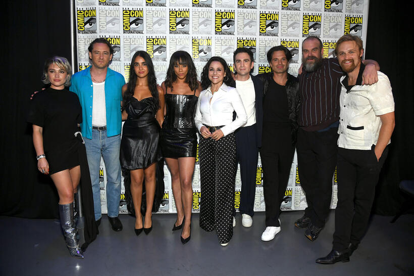
	Florence Pugh, Lewis Pullman, Geraldine Viswanathan, Hannah John-Kamen, Julia Louis-Dreyfus, Jake Schreier, Sebastian Stan, David Harbour and Wyatt Russell
